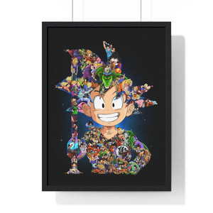 KID GOKU COLOR FRAMED POSTER KID GOKU COLOR FRAMED POSTER