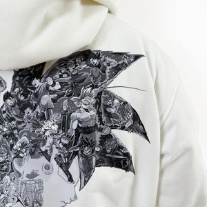 GOKU VEGETA BLACK & WHITE HOODIE (Ship from Viet Nam) GOKU VEGETA BLACK & WHITE HOODIE (Ship from Viet Nam)