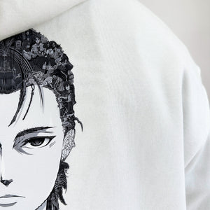 EREN YEAGER BLACK & WHITE HOODIE (Ship from Viet Nam) EREN YEAGER BLACK & WHITE HOODIE (Ship from Viet Nam)