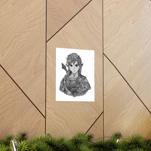 LINK BLACK & WHITE POSTER LINK BLACK & WHITE POSTER