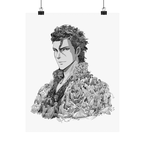AIZEN BLACK & WHITE POSTER
