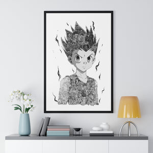 GON BLACK & WHITE FRAMED POSTER GON BLACK & WHITE FRAMED POSTER