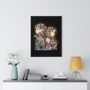 KIRITO ASUNA COLOR FRAMED POSTER KIRITO ASUNA COLOR FRAMED POSTER