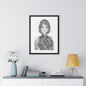 SAKURA BLACK & WHITE FRAMED POSTER SAKURA BLACK & WHITE FRAMED POSTER