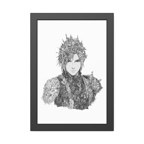 CLOUD BLACK & WHITE FRAMED POSTER