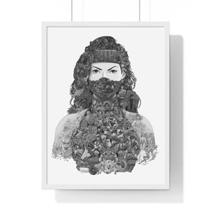 JADE BLACK & WHITE FRAMED POSTER JADE BLACK & WHITE FRAMED POSTER