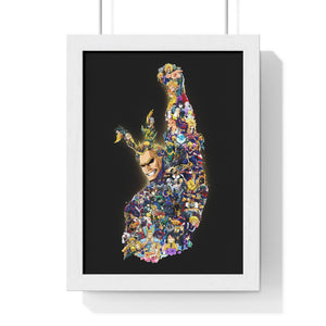 ALL MIGHT COLOR FRAMED POSTER ALL MIGHT COLOR FRAMED POSTER