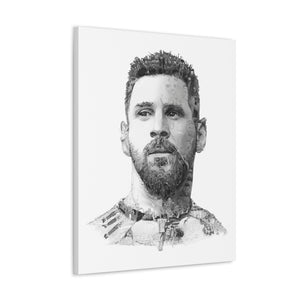 MESSI 2023 BLACK & WHITE CANVAS MESSI 2023 BLACK & WHITE CANVAS