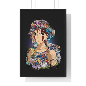 PRINCESS MONONOKE COLOR FRAMED POSTER PRINCESS MONONOKE COLOR FRAMED POSTER
