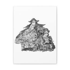 WHITEBEARD ROGER BLACK & WHITE CANVAS WHITEBEARD ROGER BLACK & WHITE CANVAS