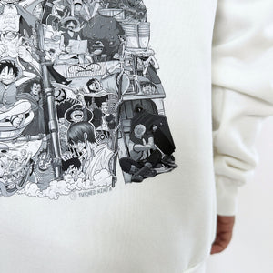 LUFFY BLACK & WHITE HOODIE (Ship from Viet Nam) LUFFY BLACK & WHITE HOODIE (Ship from Viet Nam)