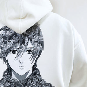 MIKASA BLACK & WHITE HOODIE (Ship from Viet Nam) MIKASA BLACK & WHITE HOODIE (Ship from Viet Nam)