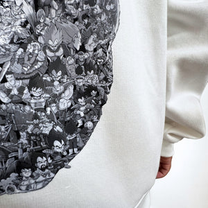 VEGETA WITH STORY BLACK & WHITE HOODIE (Ship from Viet Nam) VEGETA WITH STORY BLACK & WHITE HOODIE (Ship from Viet Nam)