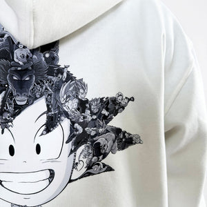 KID GOKU BLACK & WHITE HOODIE (Ship from Viet Nam) KID GOKU BLACK & WHITE HOODIE (Ship from Viet Nam)