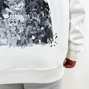 SUNG JINWOO BLACK & WHITE HOODIE (Ship from Viet Nam) SUNG JINWOO BLACK & WHITE HOODIE (Ship from Viet Nam)