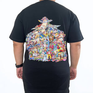 WHITEBEARD ROGER COLOR PREMIUM T-SHIRT (Art on back - Ship from Viet Nam) WHITEBEARD ROGER COLOR PREMIUM T-SHIRT (Art on back - Ship from Viet Nam)