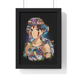 PRINCESS MONONOKE COLOR FRAMED POSTER PRINCESS MONONOKE COLOR FRAMED POSTER