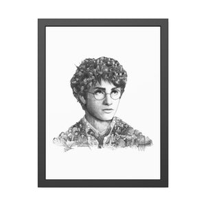 HARRY POTTER BLACK & WHITE FRAMED POSTER HARRY POTTER BLACK & WHITE FRAMED POSTER