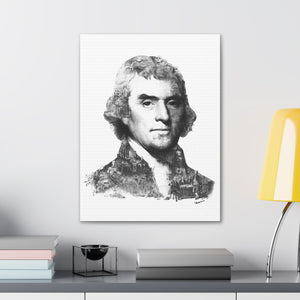 THOMAS JEFFERSON BLACK & WHITE CANVAS THOMAS JEFFERSON BLACK & WHITE CANVAS