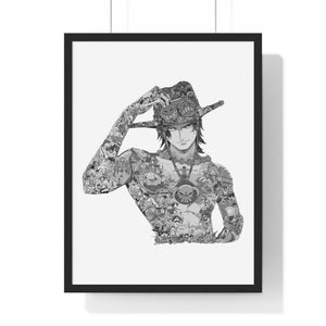 ACE BLACK & WHITE FRAMED POSTER ACE BLACK & WHITE FRAMED POSTER