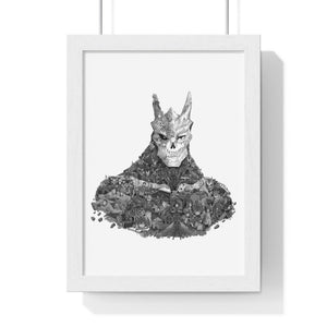 KAIJU NO. 8 BLACK & WHITE FRAMED POSTER KAIJU NO. 8 BLACK & WHITE FRAMED POSTER