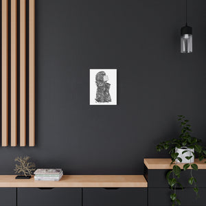 ITACHI (RAIN) BLACK & WHITE CANVAS ITACHI (RAIN) BLACK & WHITE CANVAS