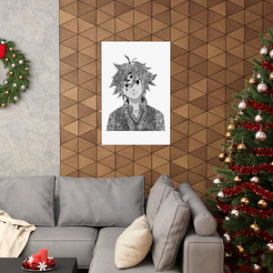 MELIODAS BLACK & WHITE POSTER MELIODAS BLACK & WHITE POSTER