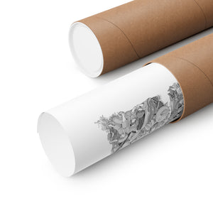 GINTOKI BLACK & WHITE POSTER GINTOKI BLACK & WHITE POSTER