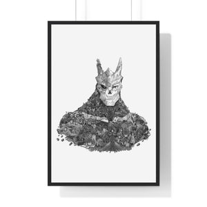 KAIJU NO. 8 BLACK & WHITE FRAMED POSTER KAIJU NO. 8 BLACK & WHITE FRAMED POSTER