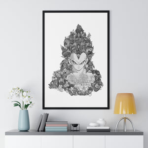 VEGETA SSJ4 BLACK & WHITE FRAMED POSTER VEGETA SSJ4 BLACK & WHITE FRAMED POSTER