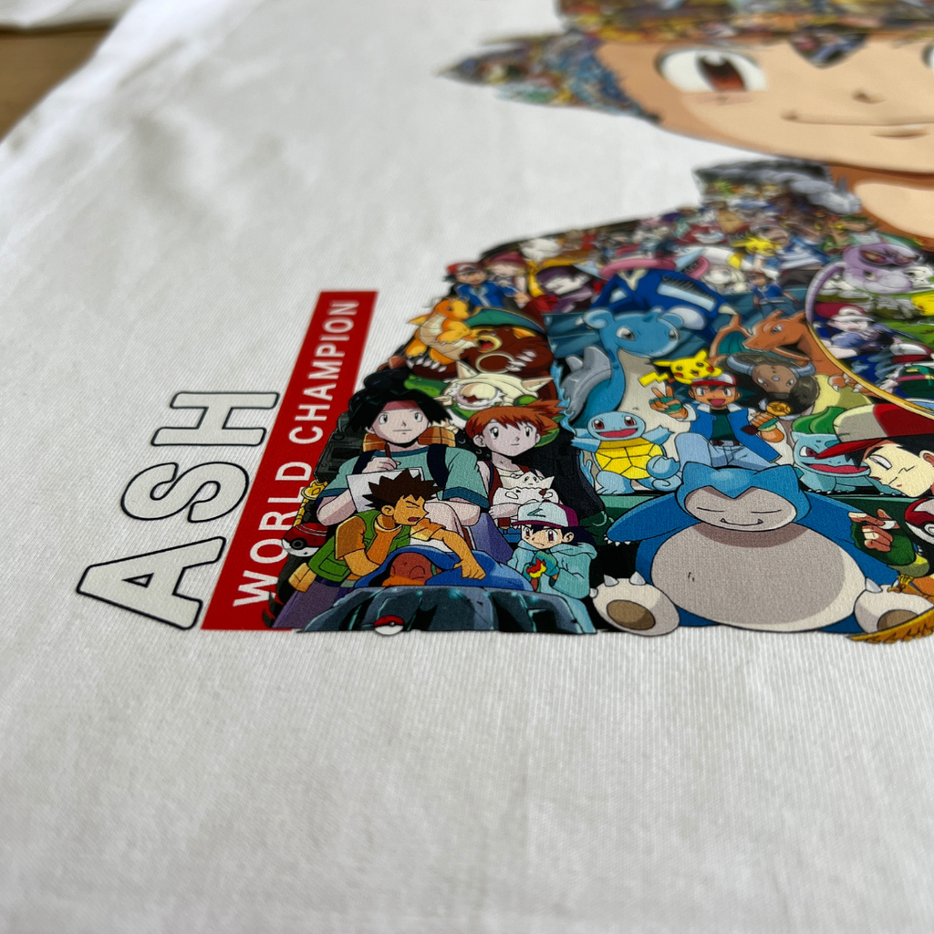 ASH COLOR PREMIUM T-SHIRT (Art on back - Ship from Viet Nam)