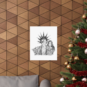 KENPACHI BLACK & WHITE POSTER KENPACHI BLACK & WHITE POSTER