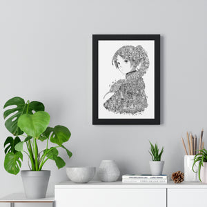 FRIEREN BLACK & WHITE FRAMED POSTER FRIEREN BLACK & WHITE FRAMED POSTER