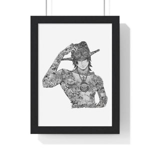 ACE BLACK & WHITE FRAMED POSTER ACE BLACK & WHITE FRAMED POSTER