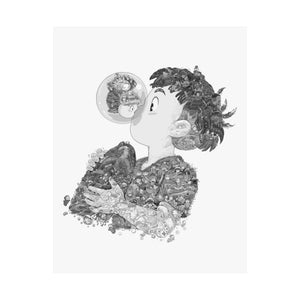 PONYO BLACK & WHITE POSTER PONYO BLACK & WHITE POSTER