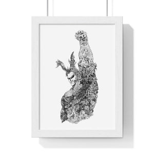 ALL MIGHT BLACK & WHITE FRAMED POSTER ALL MIGHT BLACK & WHITE FRAMED POSTER