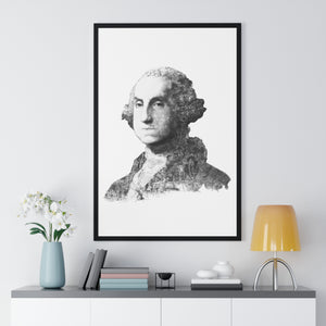 GEORGE WASHINGTON BLACK & WHITE FRAMED POSTER GEORGE WASHINGTON BLACK & WHITE FRAMED POSTER