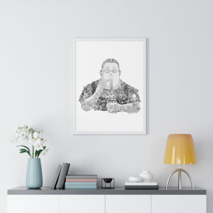 SAKAMOTO BLACK & WHITE FRAMED POSTER SAKAMOTO BLACK & WHITE FRAMED POSTER