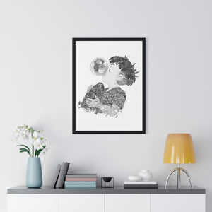 PONYO BLACK & WHITE FRAMED POSTER PONYO BLACK & WHITE FRAMED POSTER