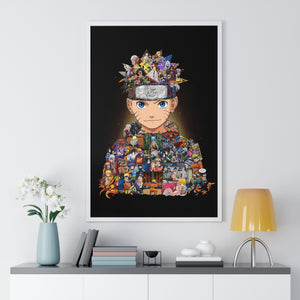 KID NARUTO COLOR FRAMED POSTER KID NARUTO COLOR FRAMED POSTER