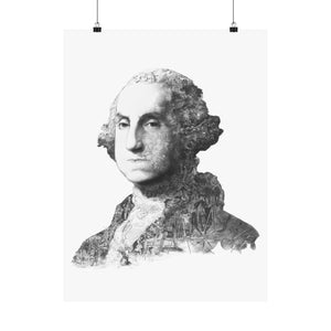 GEORGE WASHINGTON BLACK & WHITE POSTER GEORGE WASHINGTON BLACK & WHITE POSTER