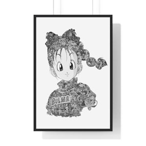 BULMA BLACK & WHITE FRAMED POSTER BULMA BLACK & WHITE FRAMED POSTER