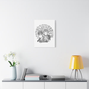 GRAVE OF THE FIREFLIES BLACK & WHITE CANVAS GRAVE OF THE FIREFLIES BLACK & WHITE CANVAS