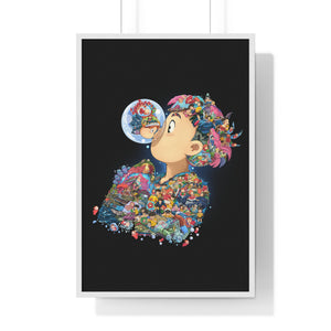 PONYO COLOR FRAMED POSTER PONYO COLOR FRAMED POSTER