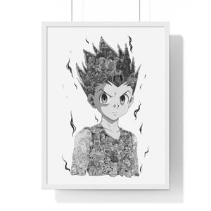GON BLACK & WHITE FRAMED POSTER GON BLACK & WHITE FRAMED POSTER