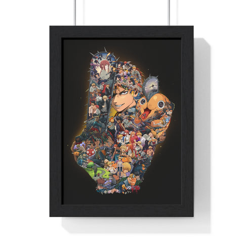 DENJI COLOR FRAMED POSTER