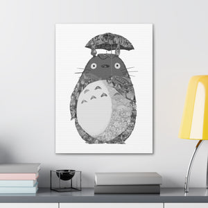 TOTORO BLACK & WHITE CANVAS TOTORO BLACK & WHITE CANVAS