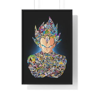 VEGETA WITH STORY COLOR FRAMED POSTER VEGETA WITH STORY COLOR FRAMED POSTER