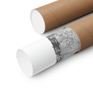 TOTORO BLACK & WHITE POSTER TOTORO BLACK & WHITE POSTER