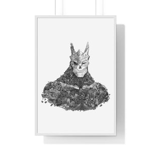 KAIJU NO. 8 BLACK & WHITE FRAMED POSTER KAIJU NO. 8 BLACK & WHITE FRAMED POSTER